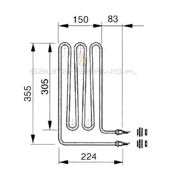 EOS heating element 20008084 (2500W)